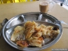 Roti au sucre et thé au lait