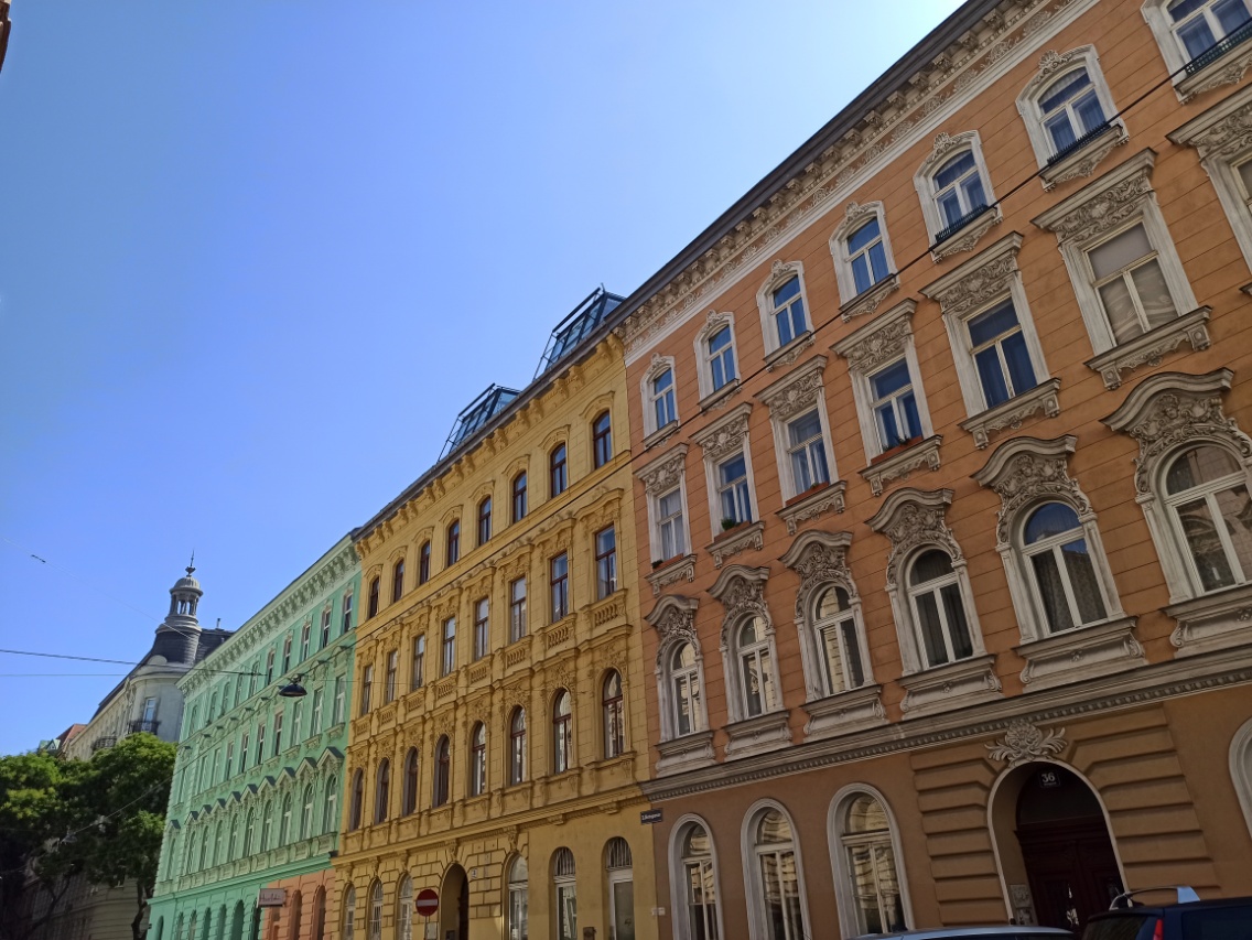 Rue colorée de Vienne